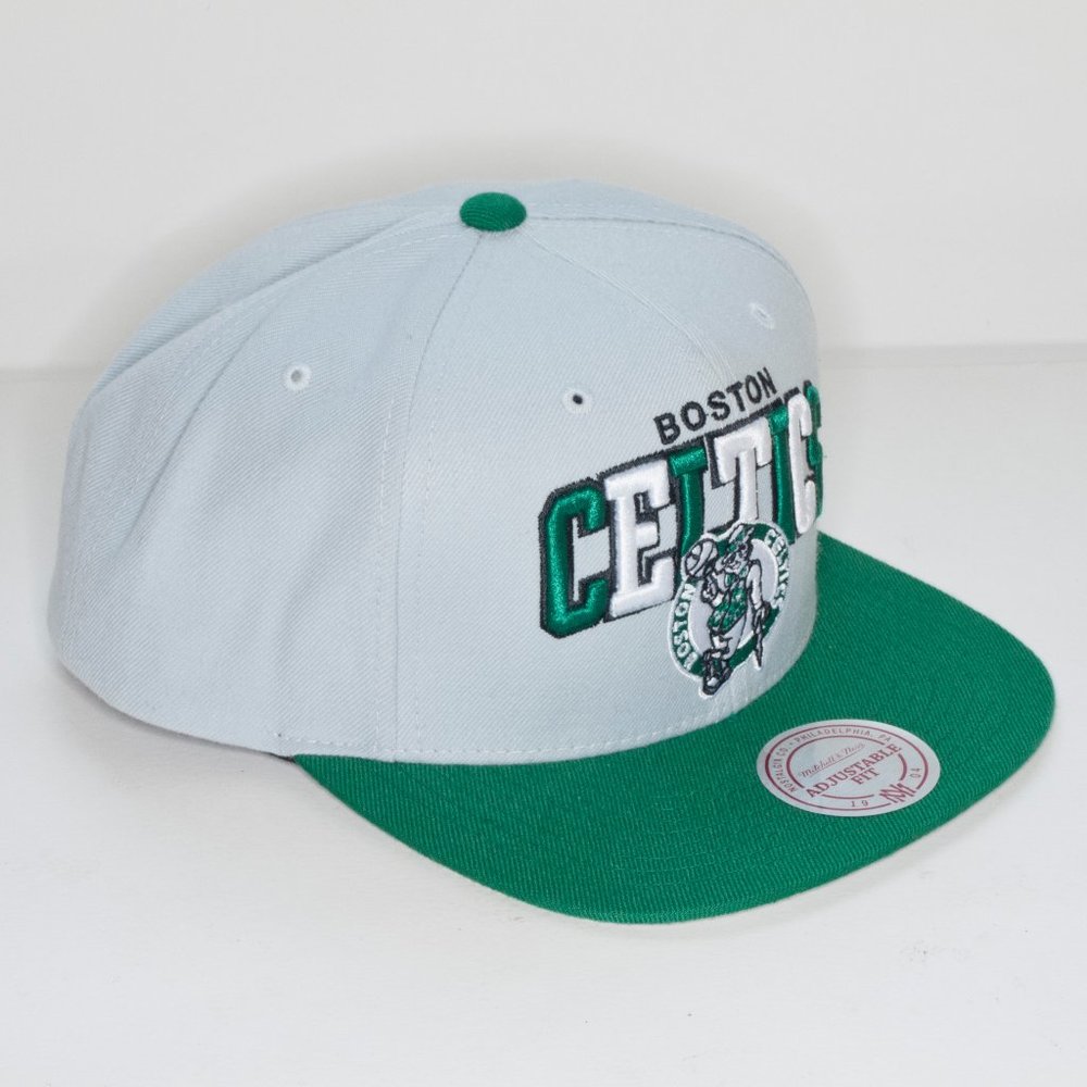 Boston Celtics Mitchell & Ness Snapback Hat - Picture 3 of 6